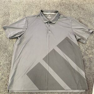 Adidas grey polo shirt XXL